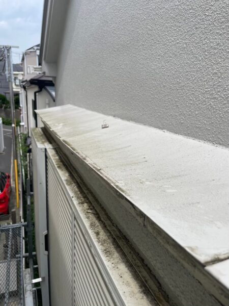 庇修理 施工前